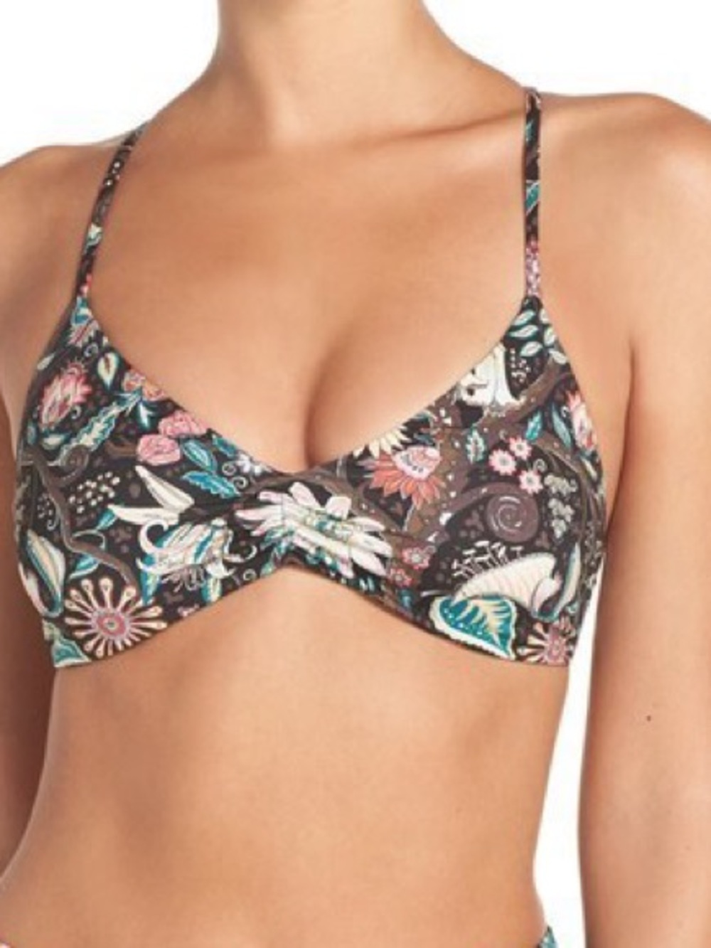NWOT L*Space Elle Floracopa bikini top
